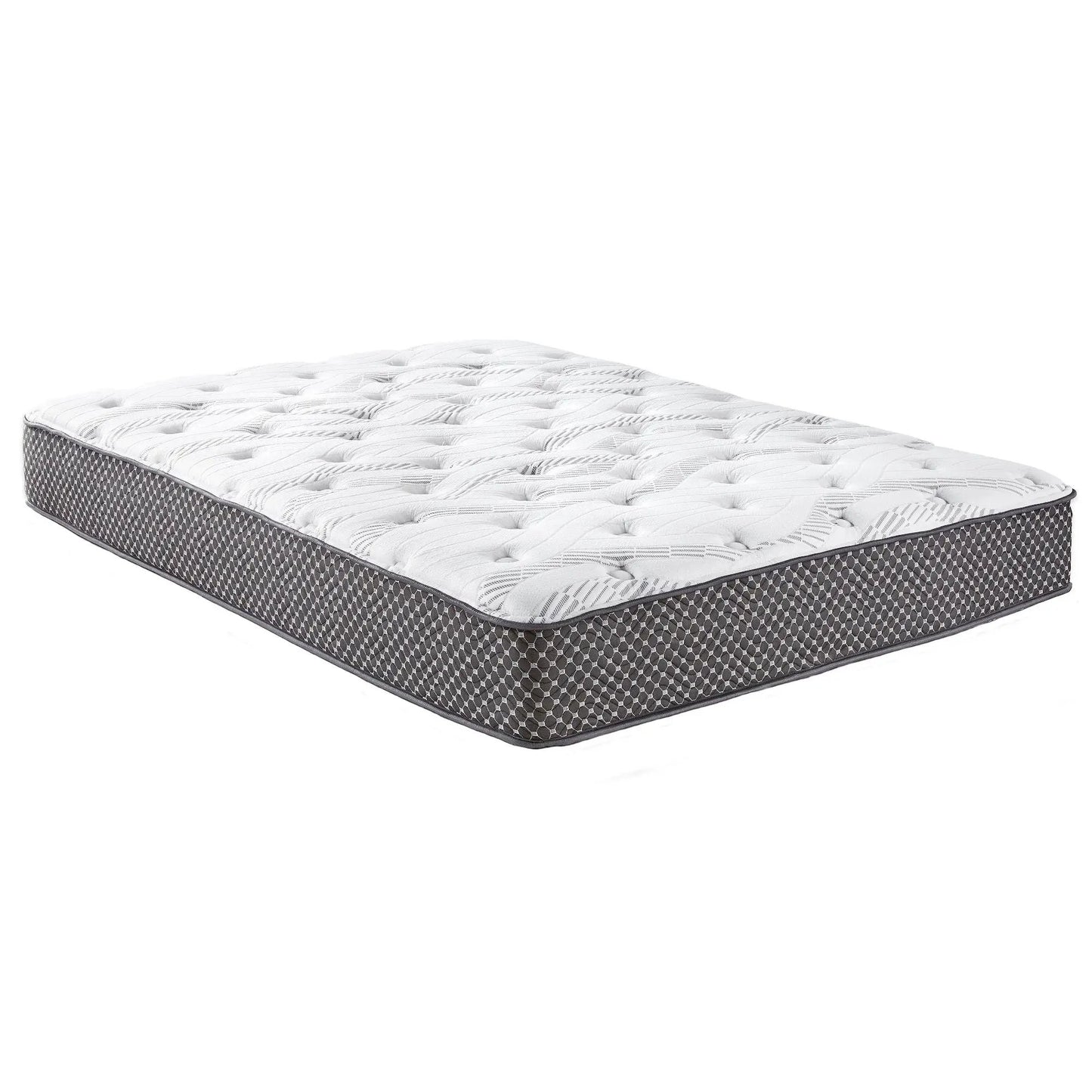 10in Quilted Hybrid Mattress by Unique Piece Furniture, white quilted top, medium firm on Tampa Home & Garden Store
