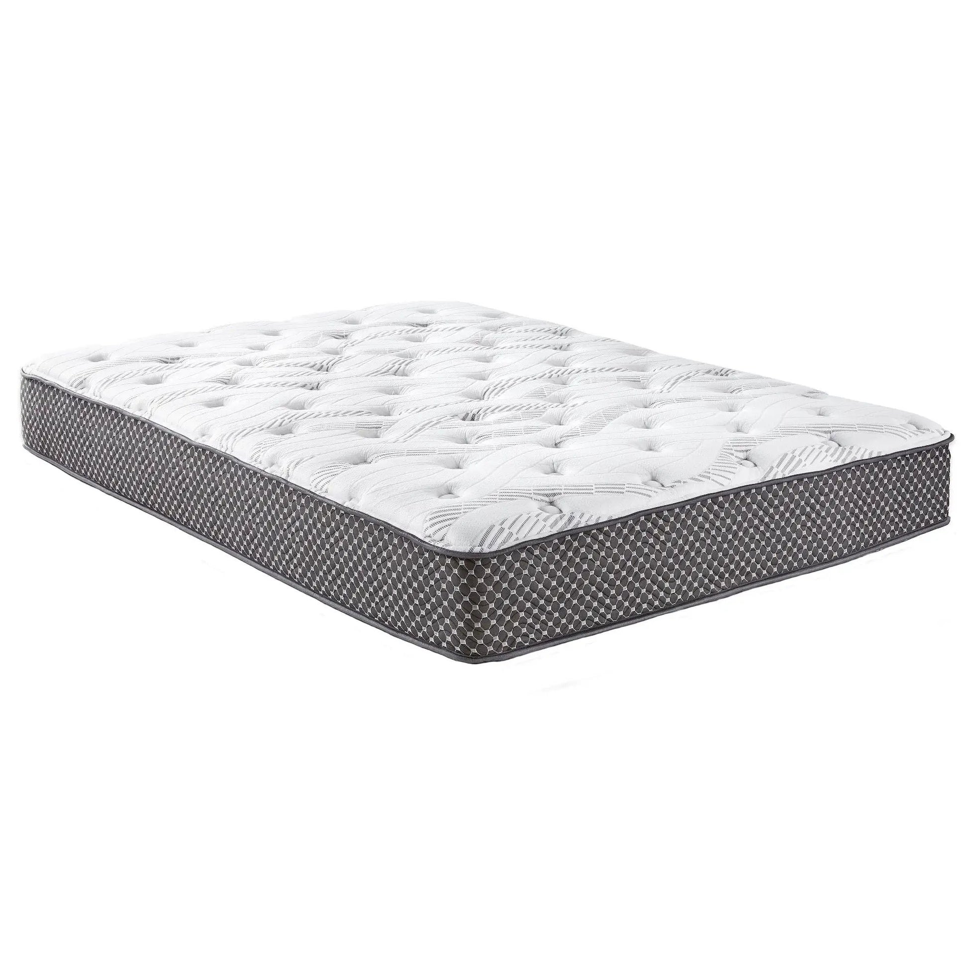 10in Quilted Hybrid Mattress by Unique Piece Furniture, white quilted top, medium firm on Tampa Home & Garden Store