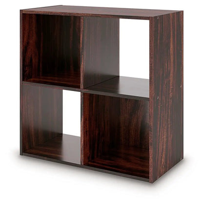 Glosmount cube organizer dark brown wood veneer with four cubbies by Unique Piece Furniture on Tampa Home & Garden Store