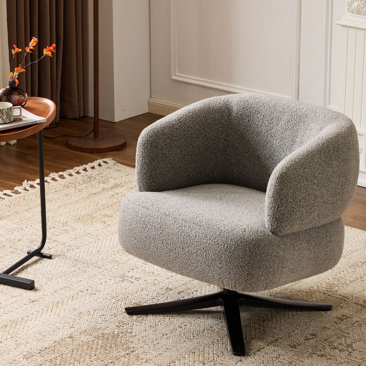 Cozy Cuddle Swivel Chair and Breathable Fabric