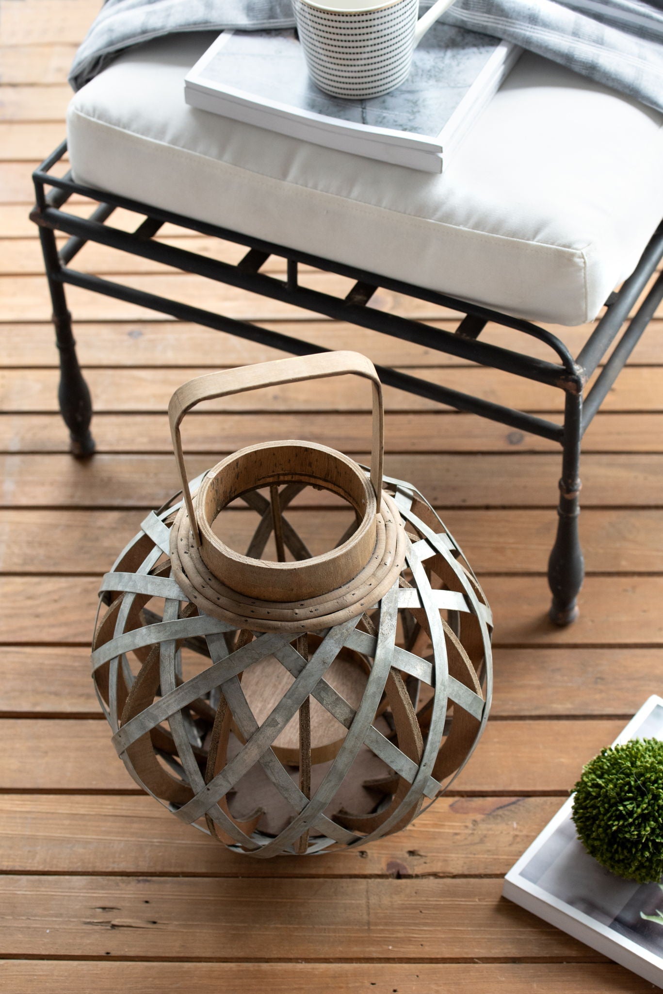 Vintage Glass Lantern For Indoor and Outdoor