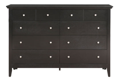 Elegant casual dresser with real wood veneers in black finish with knobs HouseOfZazla on Tampa Home & Garden Store