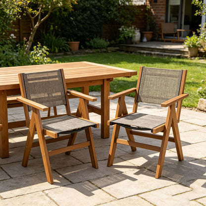 2 Piece Hips Outdoor Dining Chairs for Patio