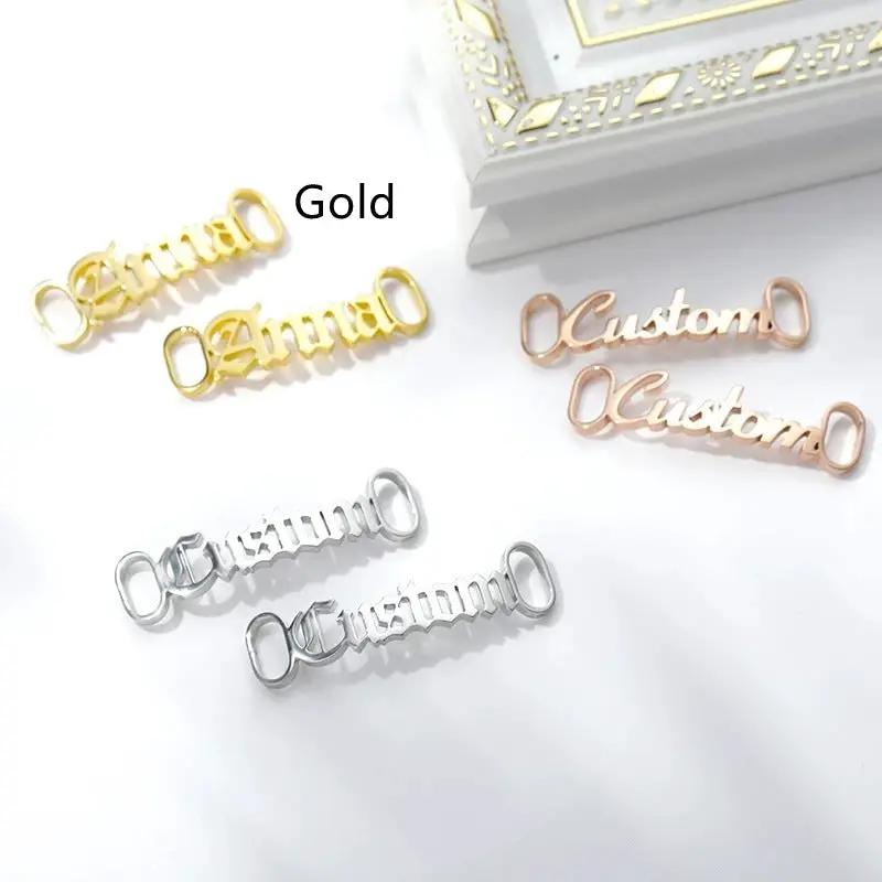 Casual Shoes Stainless Steel Custom Name Buckle