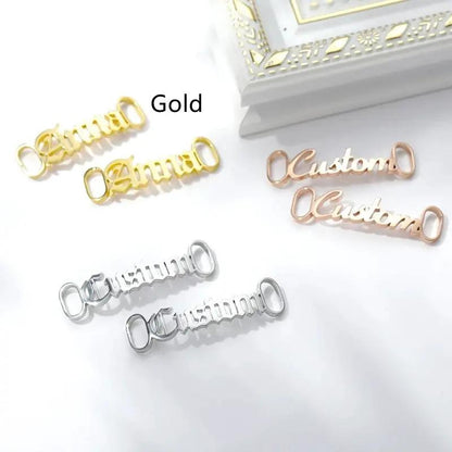 Casual Shoes Stainless Steel Custom Name Buckle