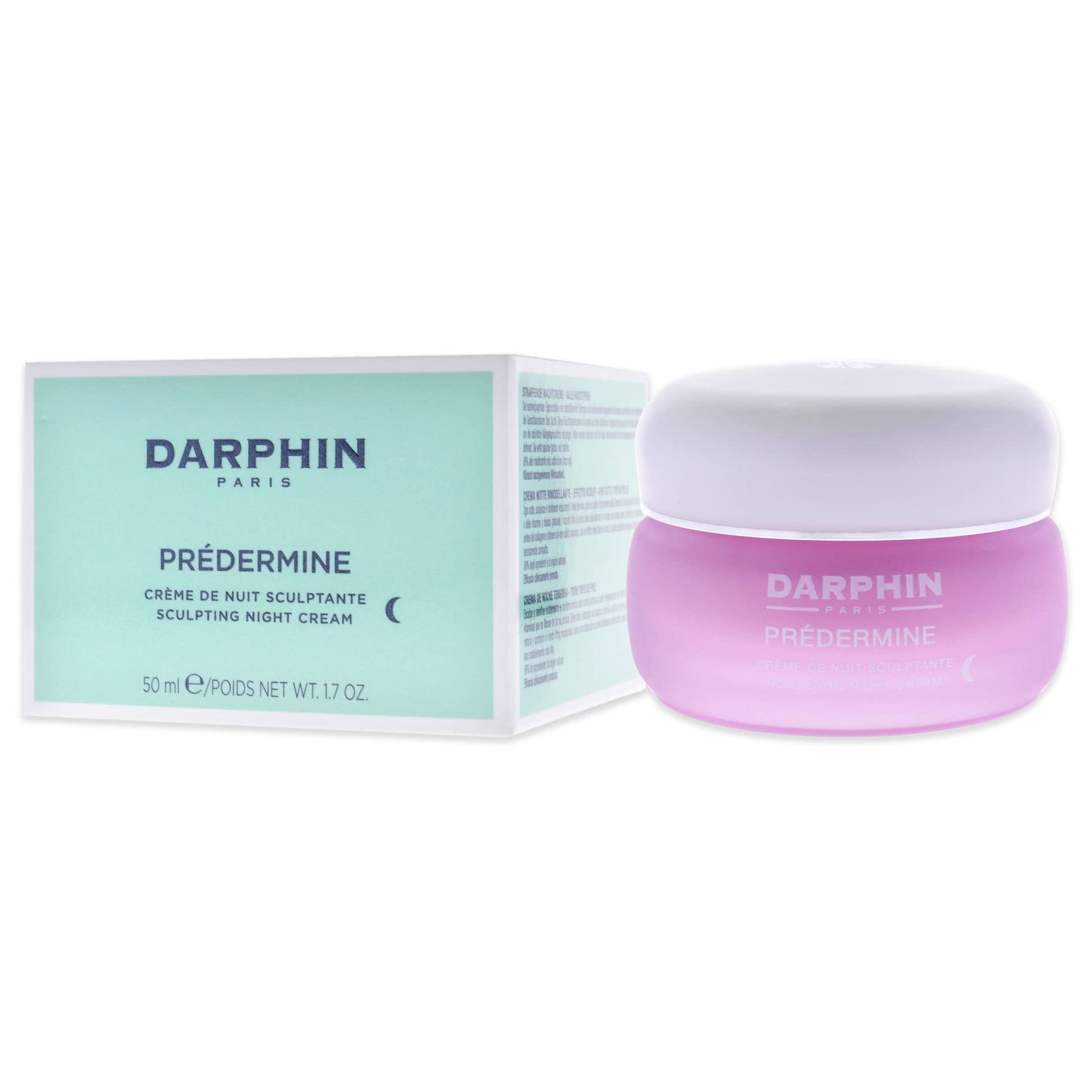 Darphin Prédermine Sculpting Night Cream set of 2 with mint-green box and pink-purple jars on Tampa Home & Garden Store