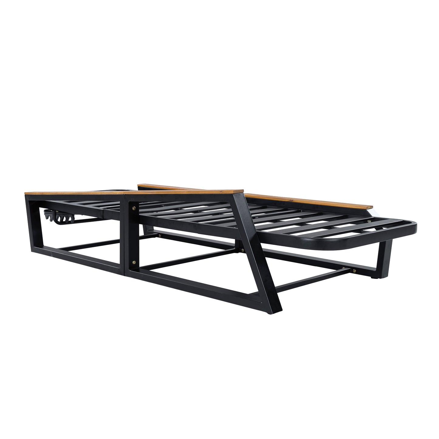 3 Piece Adjustable Outdoor Chaise And Side Table