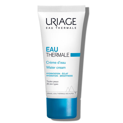 Uriage Eau Thermale Water Cream SPF20 tube with blue cap for all skin types on Tampa Home & Garden Store