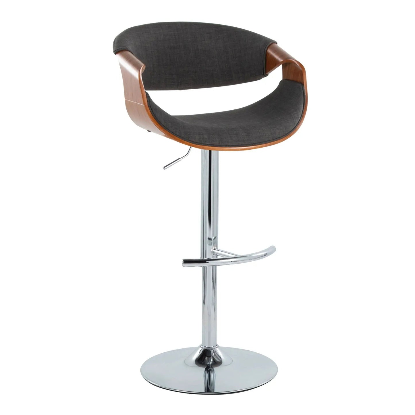 Curvo Mid Century Barstool with Swivel Seat