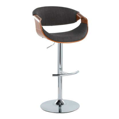 Curvo Mid Century Barstool with Swivel Seat