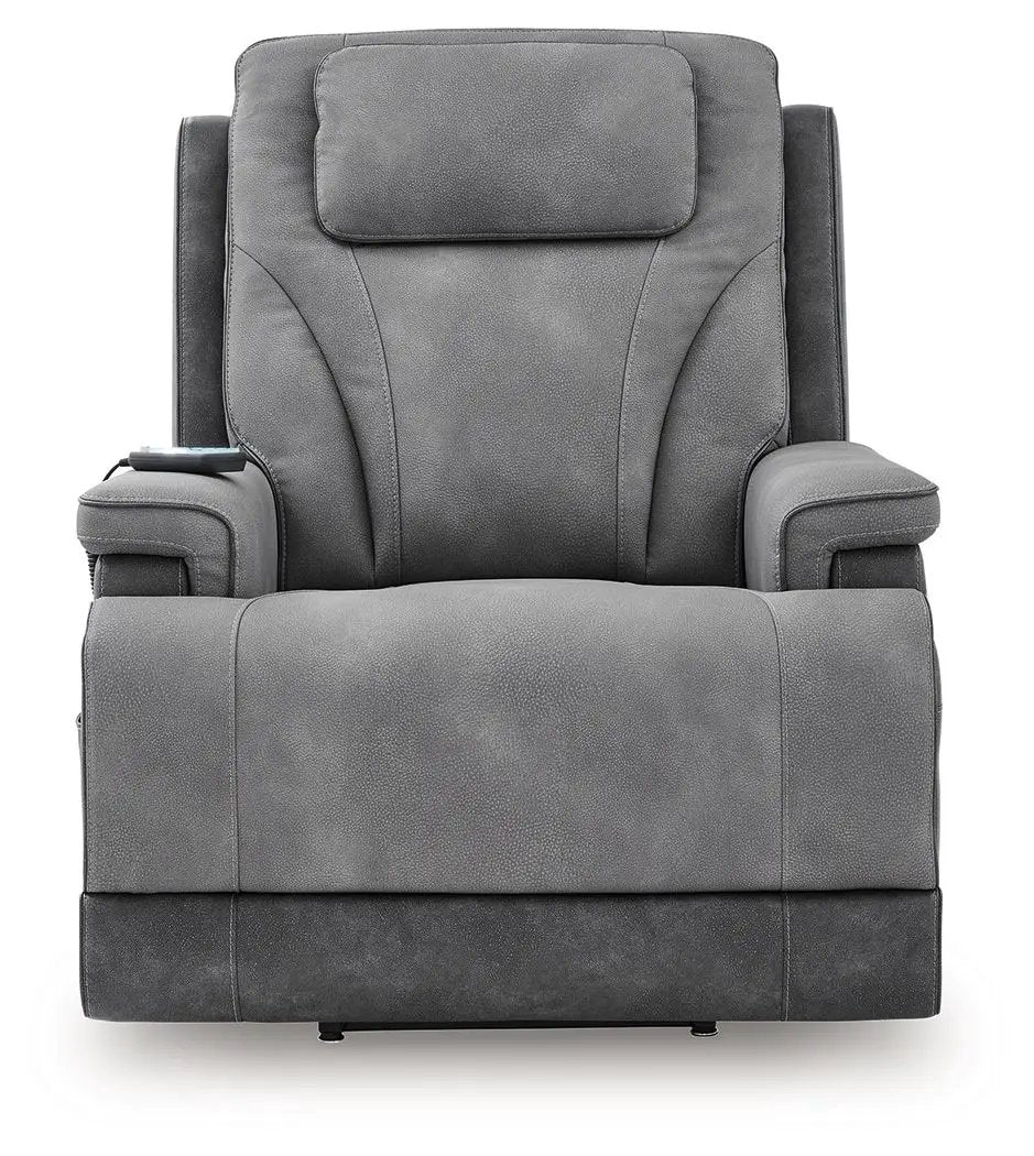 4Z-Peaceful Pause power lift recliner gray leatherette by Unique Piece Furniture on Tampa Home & Garden Store