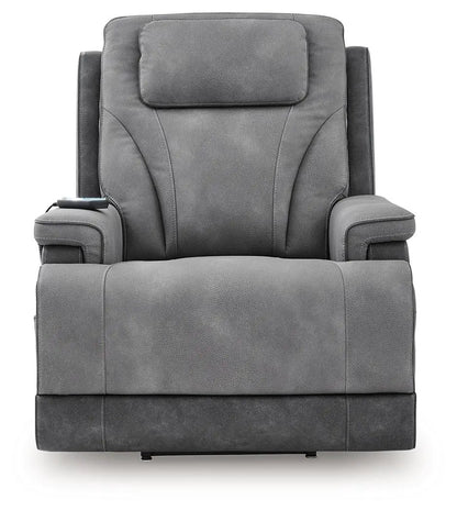 4Z-Peaceful Pause power lift recliner gray leatherette by Unique Piece Furniture on Tampa Home & Garden Store