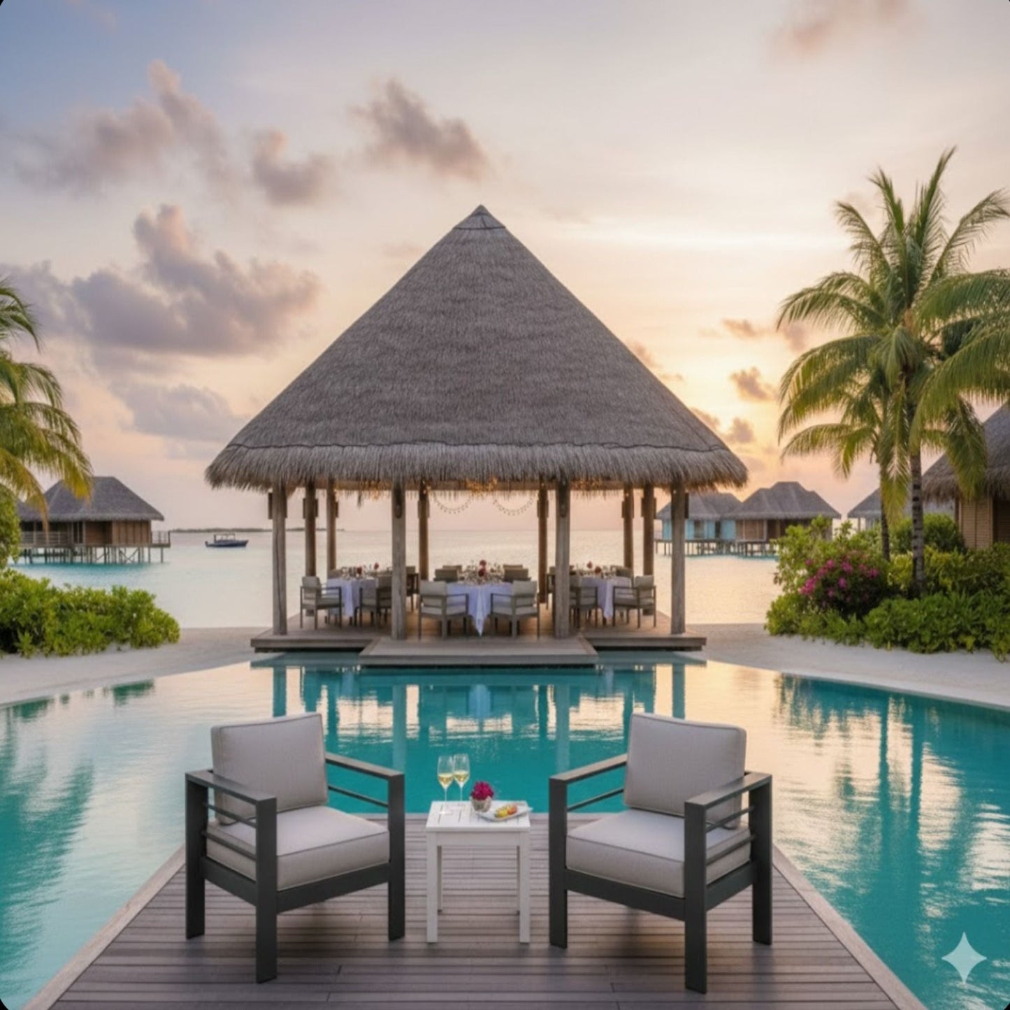 All Weather Patio Chairs and Thick Foam Cushions