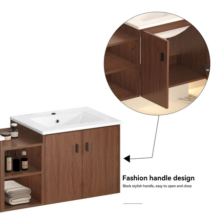 Soft Close Doors Vanity and Storage Shelves