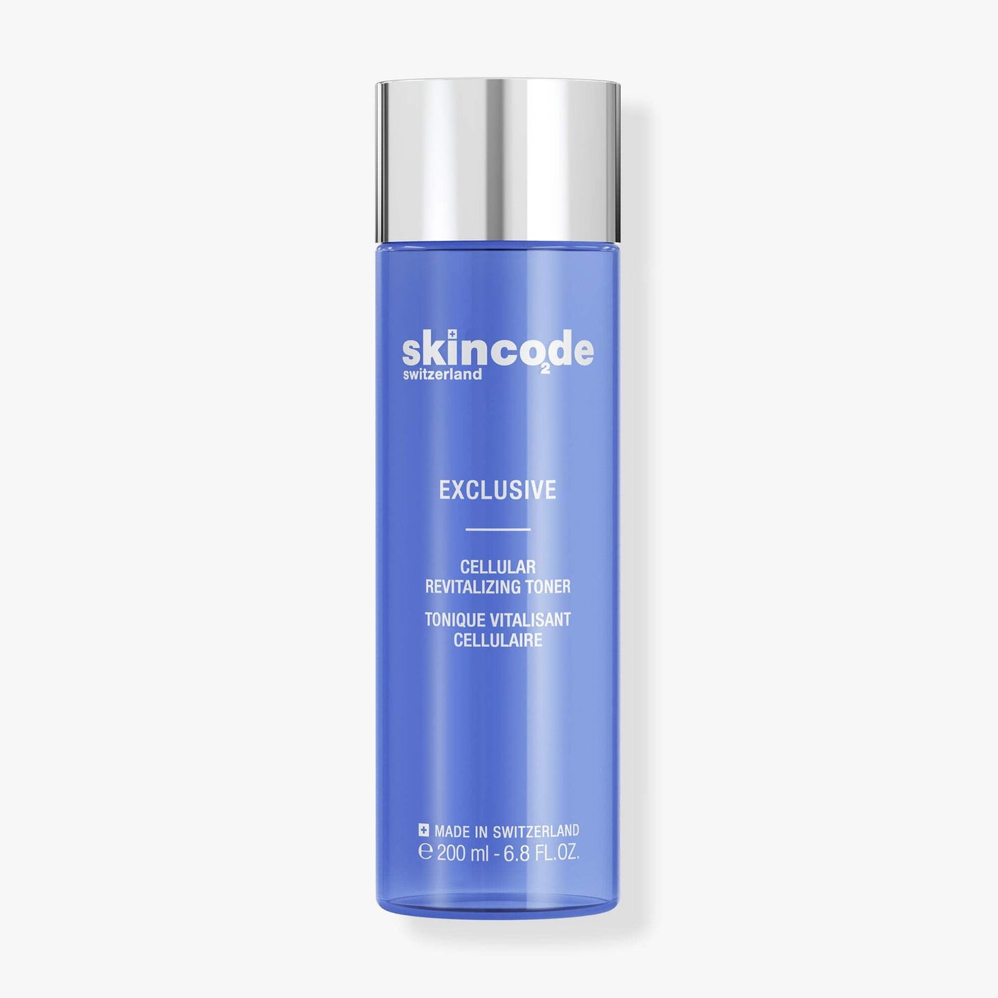 Skincode Cellular Revitalizing Toner 200ml blue bottle with silver cap on Tampa Home & Garden Store