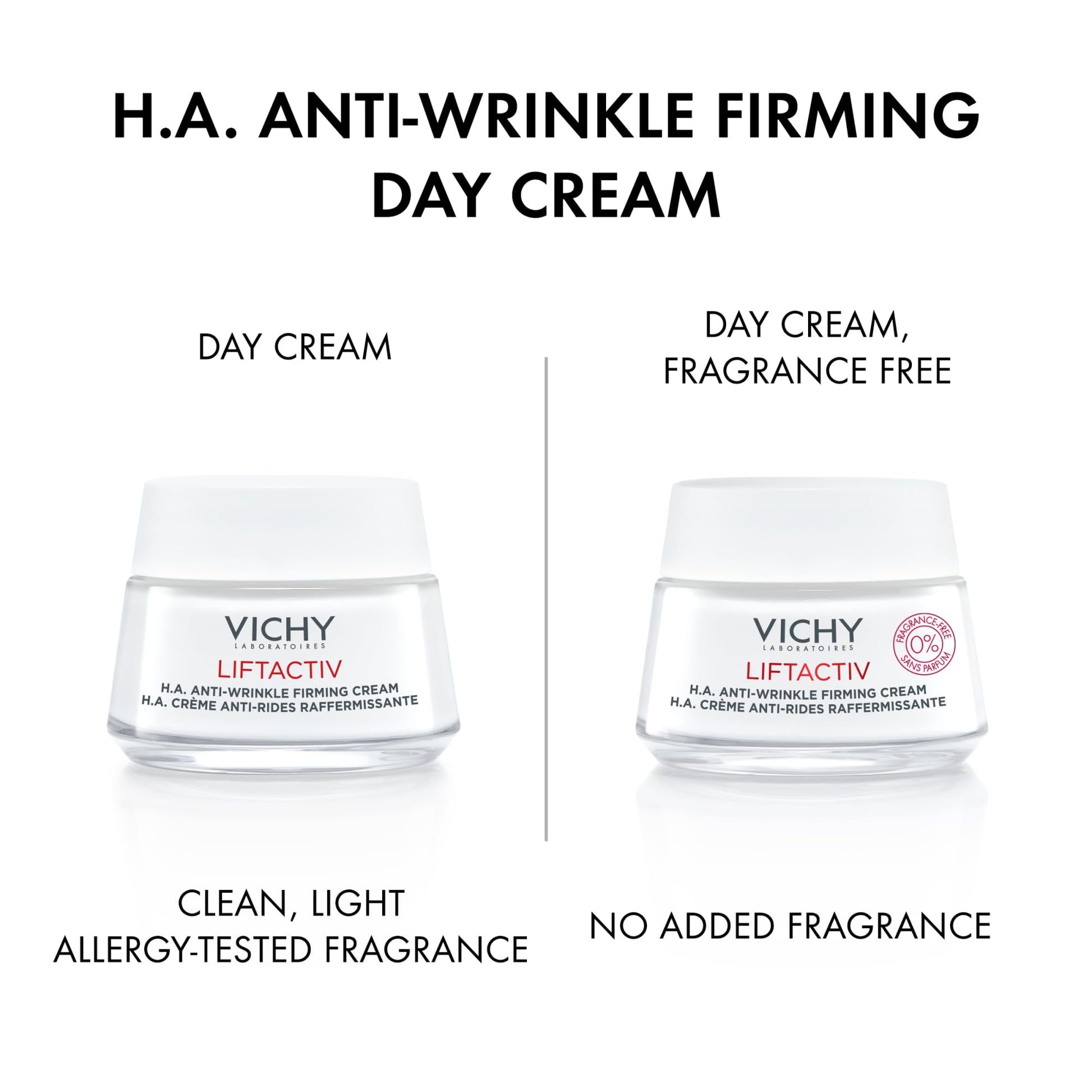 Vichy LifTACTIV H.A. anti-wrinkle firming cream jars, white, 2-pack on Tampa Home & Garden Store