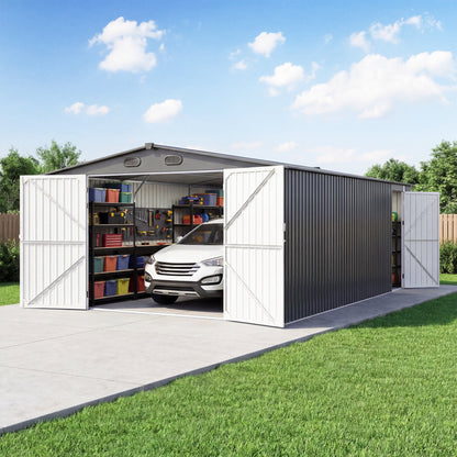Sturdy Outdoor Metal Shed and Garden Storage