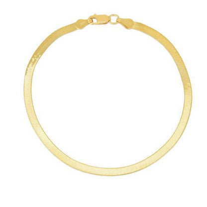 14k yellow gold Super Flex herringbone bracelet 1.50 mm by Bids.com on Tampa Home & Garden Store