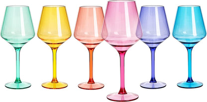 Saint Tropez Pink Acrylic Wine Glasses Set Of Two