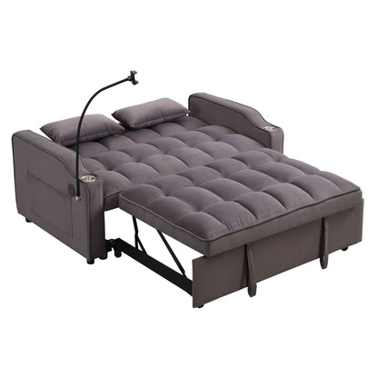 Modern Loveseat Futon Sofa with Pullout Bed