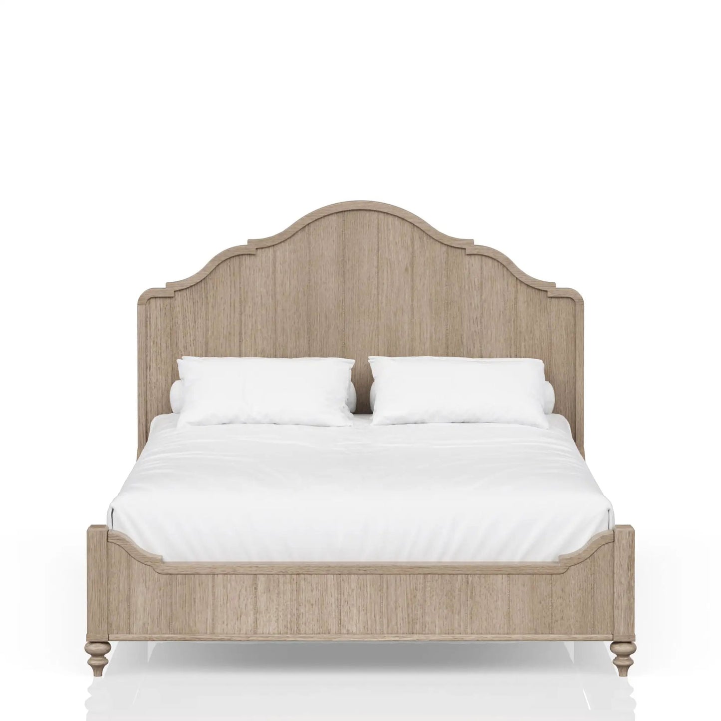 Elegant Panel Bed With Transitional Casual Design