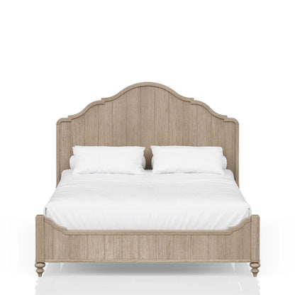 Elegant Panel Bed With Transitional Casual Design