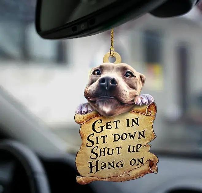 Car Pendant Sleeping Dog Angel Decor Hanging