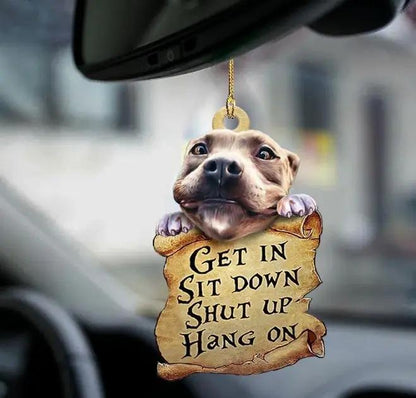Car Pendant Sleeping Dog Angel Decor Hanging