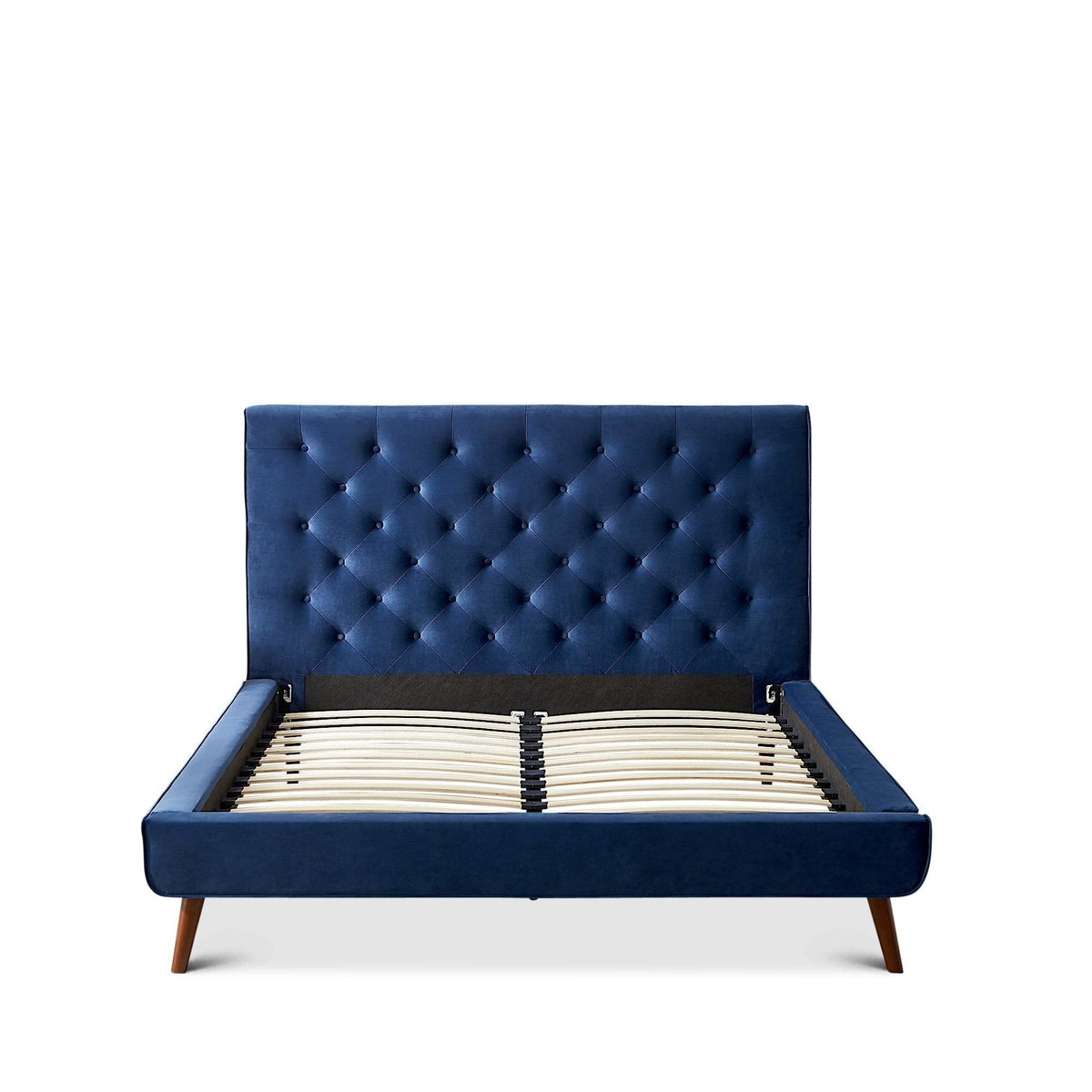 Dillon Mid Century Platform Bed and Headboard