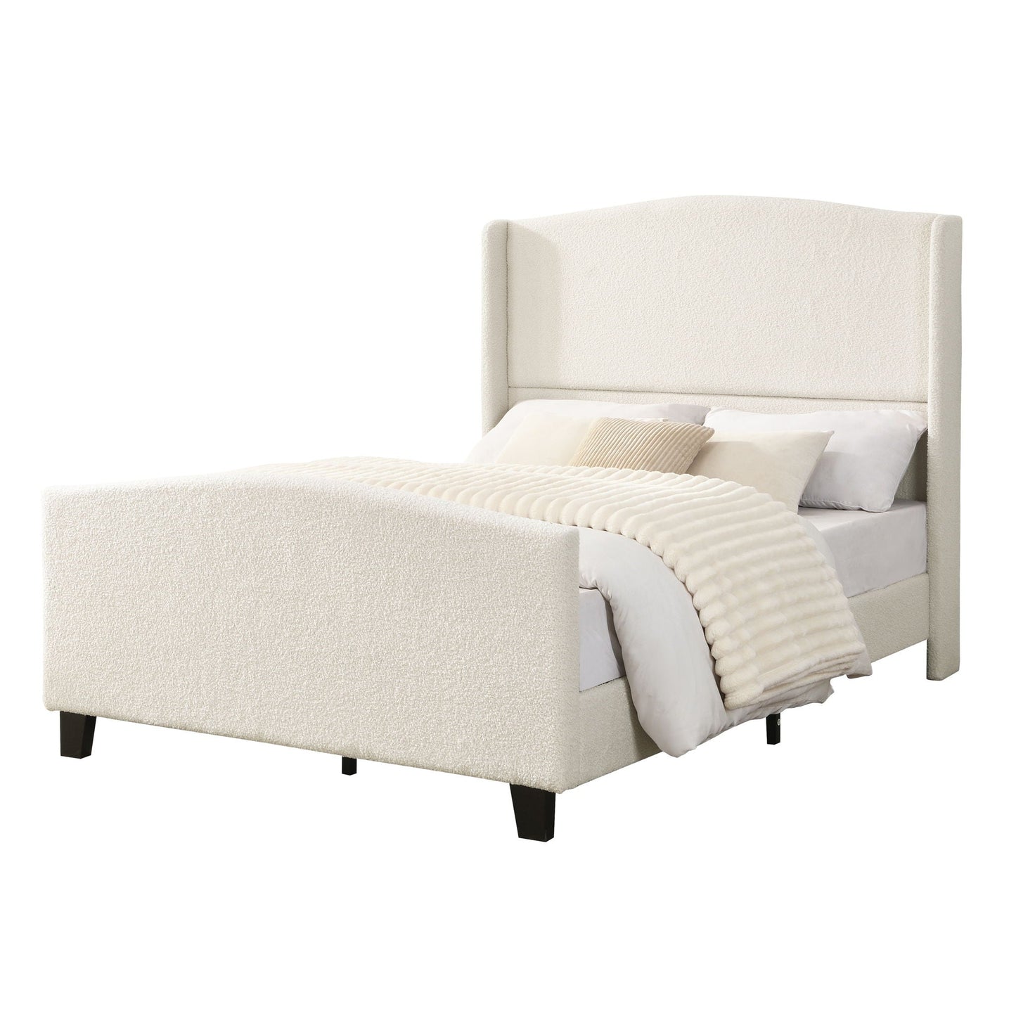 Sturdy Platform Bed Frame and a Padded Headboard