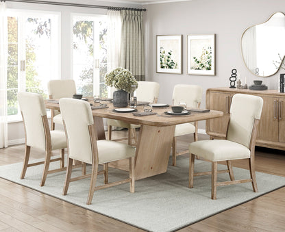 Oak Veneer Extendable Dining and Kitchen Set
