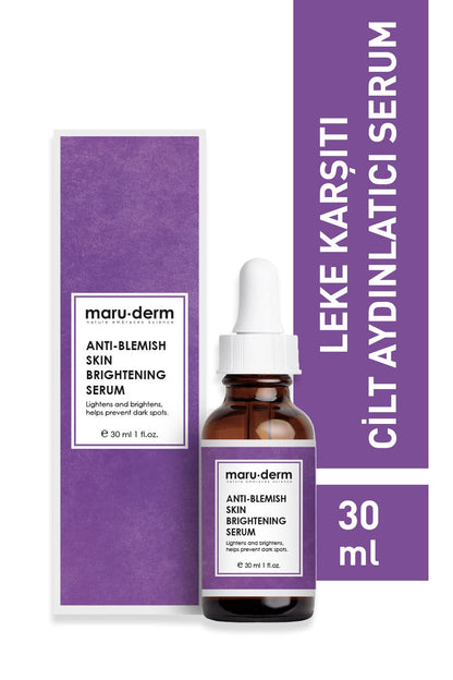 Anti-blemish serum bottle by maru-derm, 30 ml, purple packaging on Tampa Home & Garden Store