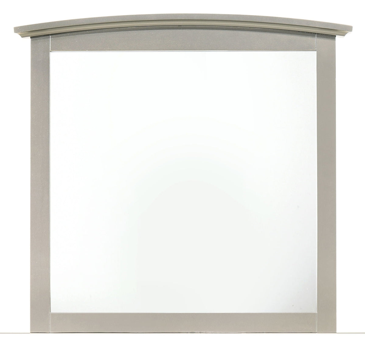 Wall Mirror by HouseOfZazla with pearl silver curved-top frame on Tampa Home & Garden Store