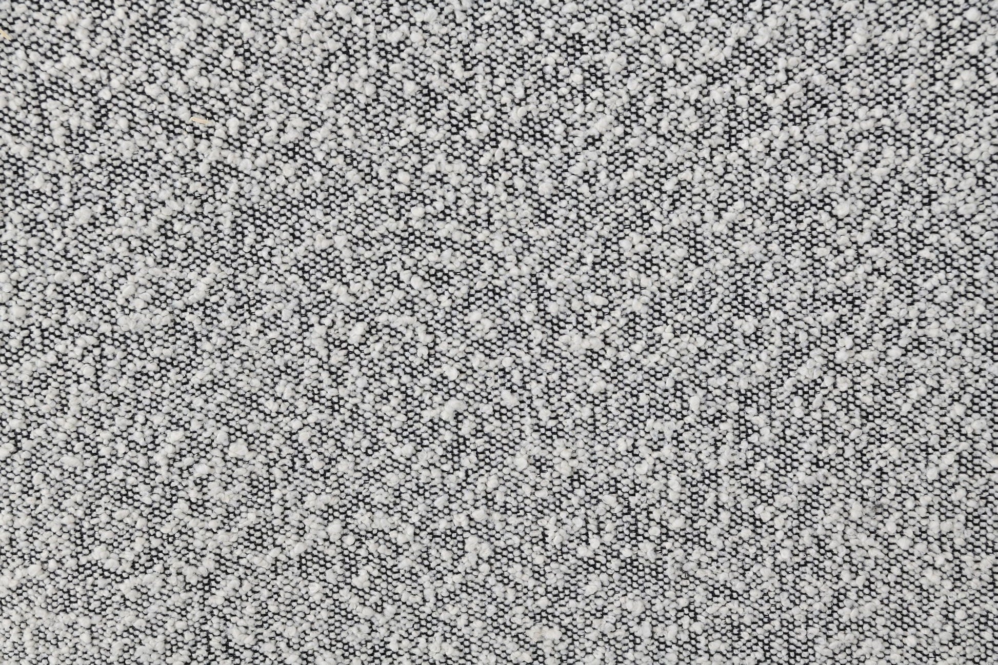 Nayeli Boucle Sofa gray boucle fabric upholstery close-up by HouseOfZazla on Tampa Home & Garden Store