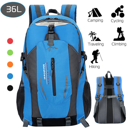 GemGear 36L Outdoor Backpack blue waterproof hiking daypack on Tampa Home & Garden Store