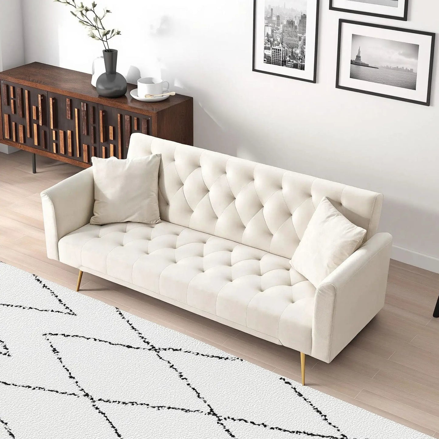 Convertible Double Folding Living Room Sofa Bed