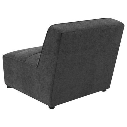 Vincent 6-Piece Modular Sectional charcoal fabric with curved arm HouseOfZazla on Tampa Home & Garden Store