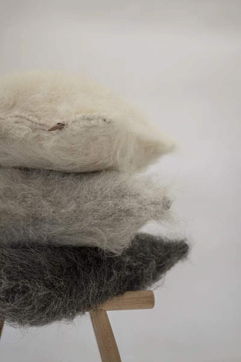 Organic and Handwoven Wool Decorative Pillow