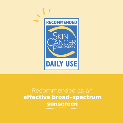 Sunscreen badge: Skin Cancer Foundation recommends daily use; broad-spectrum protection on Tampa Home & Garden Store