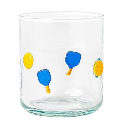 Stylish Set of 2 Khen Pickleball Juice Glasses