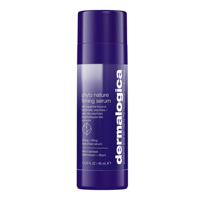 Dermalogica Phyto-Nature Firming Serum bottle in deep purple with white text on Tampa Home & Garden Store