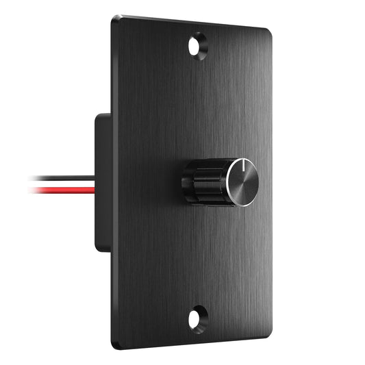 12/24 Volt LED Low Voltage Dimmer Switch 15A (12V) and 7.5A (24V) 180W max, Push On/Off, Rotary Knob Dimming