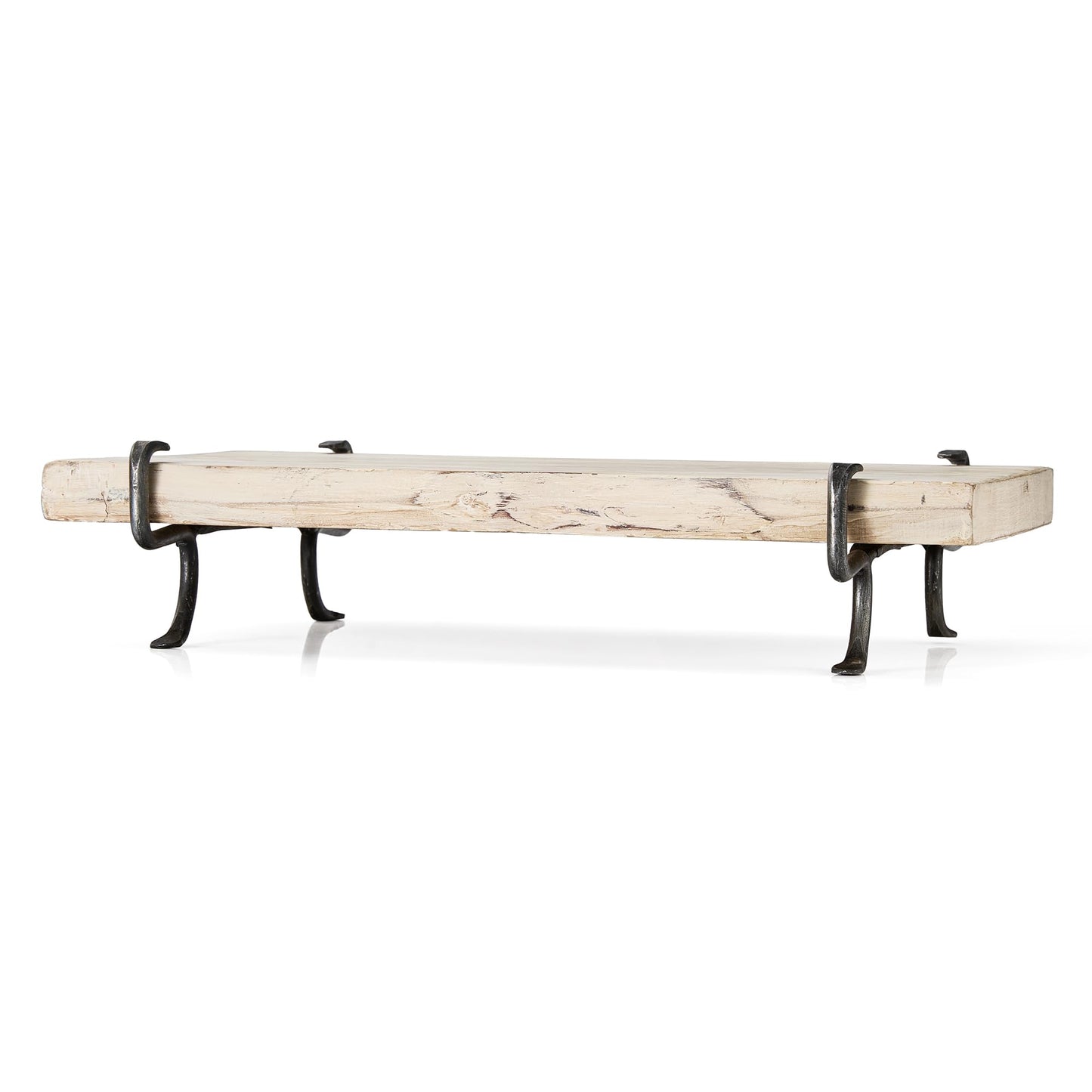 Rustic Wood Charcuterie Board and Metal Base