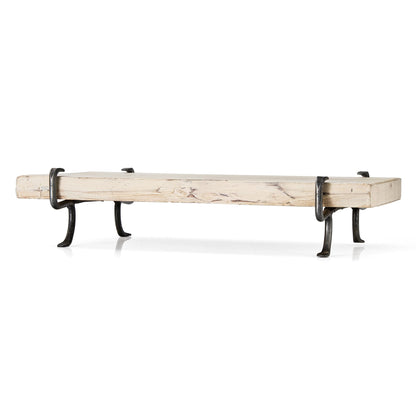 Rustic Wood Charcuterie Board and Metal Base