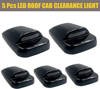 5-pack smoked white amber slim-line LED roof cab lights for Dodge Ram HD by AutoLEDTech.com on Tampa Home & Garden Store