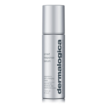 Silver Dermalogica Smart Response serum bottle; hydrating anti-aging facial serum on Tampa Home & Garden Store