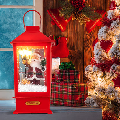 61in red Christmas Musical Street Lamp Post with detachable Snow Globe Lantern DirectDeals on Tampa Home & Garden Store