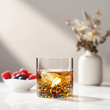 Hand Blown Mexican Confetti Glass And Drinkware