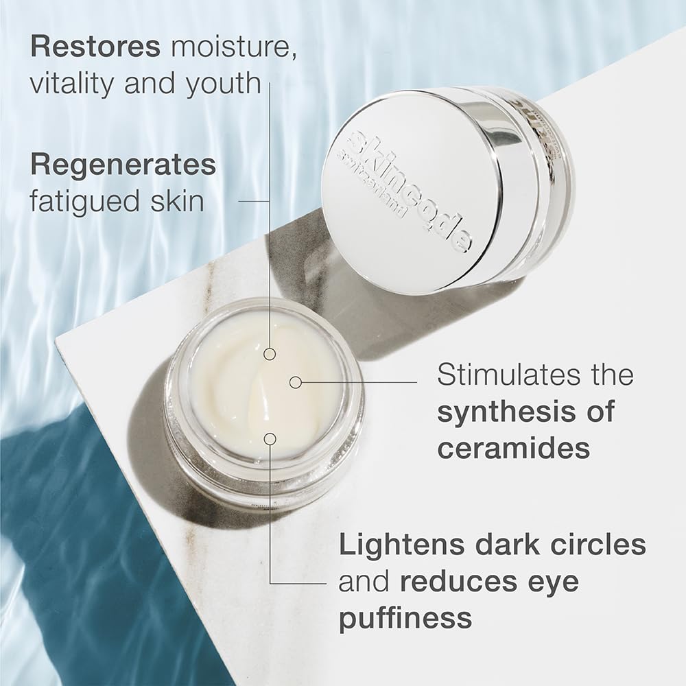 Eye cream Skincode Anti-Aging Eye Contour Cream 15ml in a silver jar with white cream on Tampa Home & Garden Store