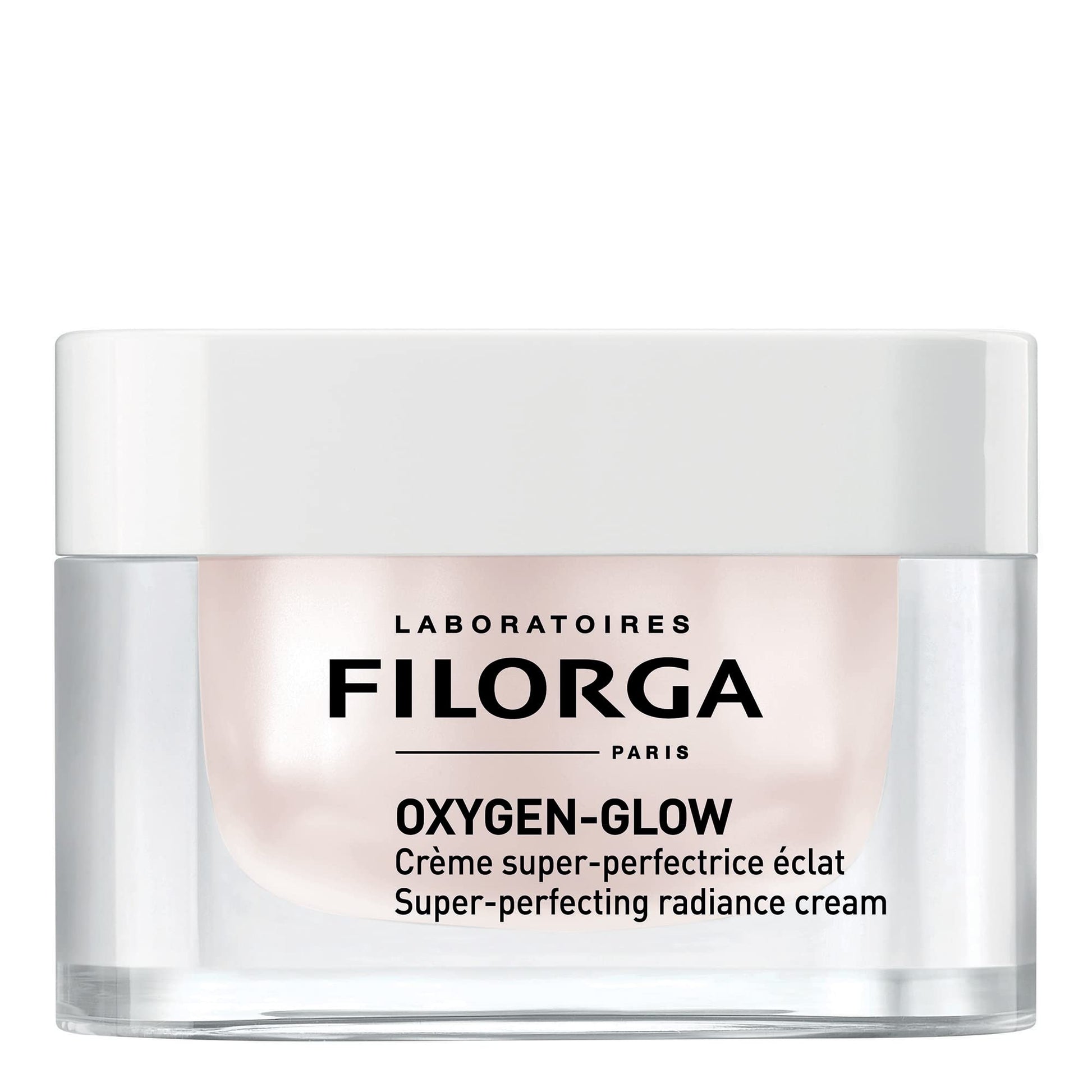 Filorga Oxygen-Glow Radiance Cream jar with pale pink label LABORATOIRES FILORGA PARIS on Tampa Home & Garden Store